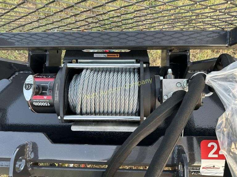 LandHonor Hydraulic Winch Attachment, 15,000 lbs. Hydraulic winch