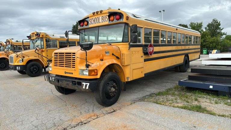 2001 Blue Bird School Bus, T444E C210 Diesel Engine- MSO and BILL OF SALE
