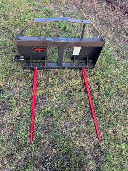 Land Honor Bale Spear Attachment, Skid Steer Mount