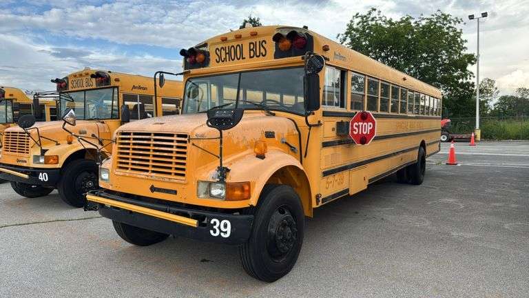 1997 AmTran SS-31 School Bus, 71 Seats, Reviva T444E Engine- MSO and BILL OF SALE
