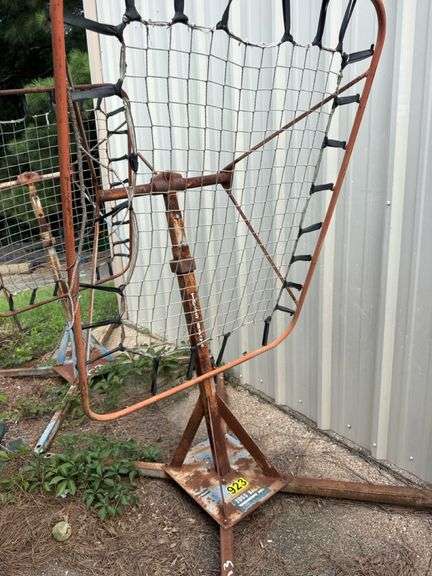 Toss Back Rebounder Net, Metal Frame, Sports Training Equipment, Qty 2