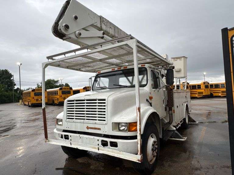 1991 Navistar International 4700 4x2 Bucket Truck, 3,468 Miles-NON RUNNING-w/TITLE