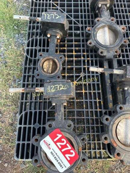 Industrial Butterfly Valves, Flanged, Manual Lever Pallet not included