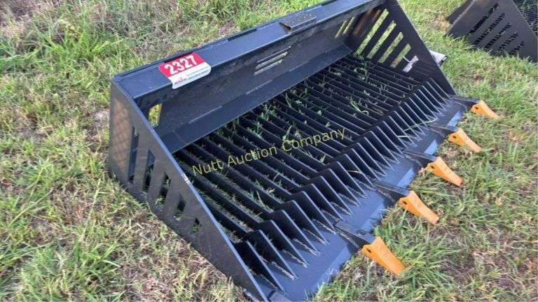 LandHonor RB-14-66W Skid Steer Rock Bucket Attachm