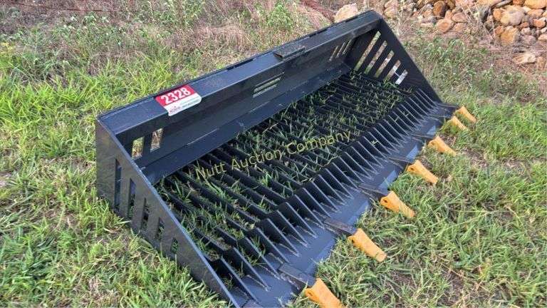 LandHonor RB-14-78W Skid Steer Rock Bucket, 78" W