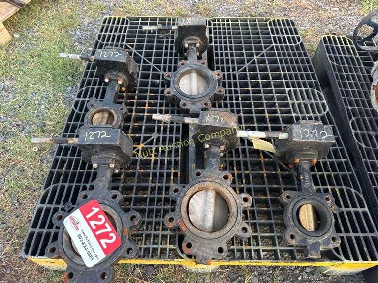 Industrial Butterfly Valves, Flanged, Manual Lever Pallet not included