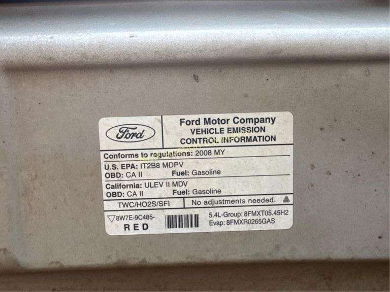 2008 Ford E350 E-Series Van Vin 1FBNE31L88DB45877 Miles showing 115,534 Engine V8, 5.4