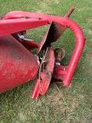 Cosmo 500 Fertilizer Spreader, PTO Driven, 3-Point Hitch. Missing half shaft. Condition unknown