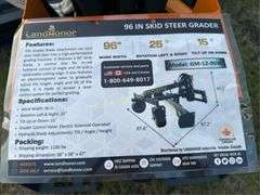 LandHonor GM-12-96W Skid Steer Grader Attachment,