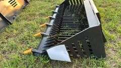 LandHonor RB-14-66W Skid Steer Rock Bucket Attachm