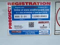 Weather Guard Truck Tool Box 655-3-01, Serial: 122