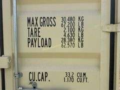 Shipping container - 20ft