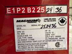Easy-Kleen Magnum 4000 Series GS-18 Hot Water Pres Sr# 252436