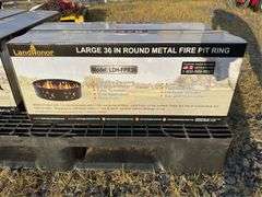 LandHonor 36" Round Metal Fire Pit Ring, Model LD