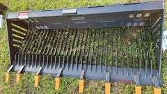 LandHonor RB-14-78W Skid Steer Rock Bucket, 78" W