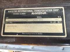 1991 Navistar International 4700 4x2 Bucket Truck, 3,468 Miles-NON RUNNING-w/TITLE