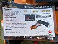 LandHonor Skid Steer Rotating Grapple RG-11-5000G,