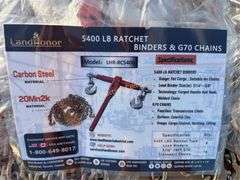 LandHonor LHR-RC5400 Ratchet Binders & G70 Chains, LandHonor LHR-RC5400 Ratchet Binders &amp; G70 Chains, Carbon Steel Materi
