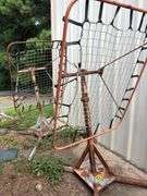 Toss Back Rebounder Net, Metal Frame, Sports Training Equipment, Qty 2
