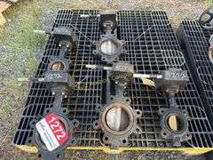 Industrial Butterfly Valves, Flanged, Manual Lever Pallet not included