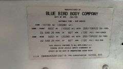 2006 Yellow Blue Bird School Bus with Caterpillar C7 Engine-NON RUNNING- w/TITLE