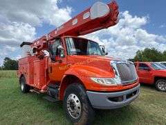 2010 International 4400 SBA Utility Bucket Truck Vin 1HTMKAAR6AH276588 Drivetrain 4x2 Engine DT466, Maxxforce Per seller, tru