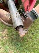 Cosmo 500 Fertilizer Spreader, PTO Driven, 3-Point Hitch. Missing half shaft. Condition unknown