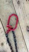 Chain Sling Assemblies, 4 Sets (4) double leg chain slings, 7' leg, 5/16" chain, 2-ton working load limit hooks, 3.15-ton wor
