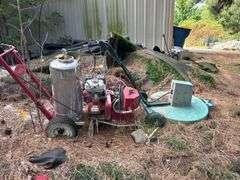 Billy Goat Outdoor Lawn Vacuum, Honda Engine, Large Collection Bag. Condition unknown