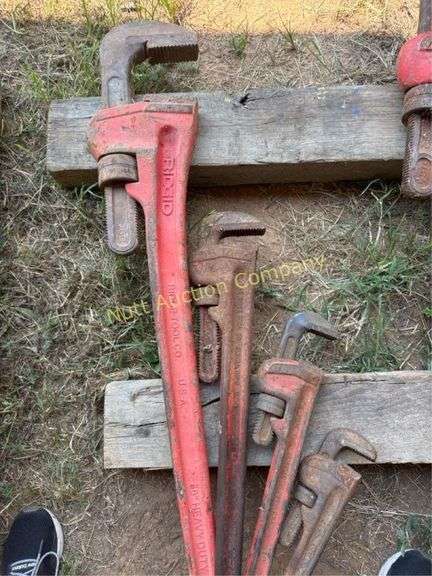 RIDGID Heavy Duty Pipe Wrenches, 60", 36", 24" and 18"
