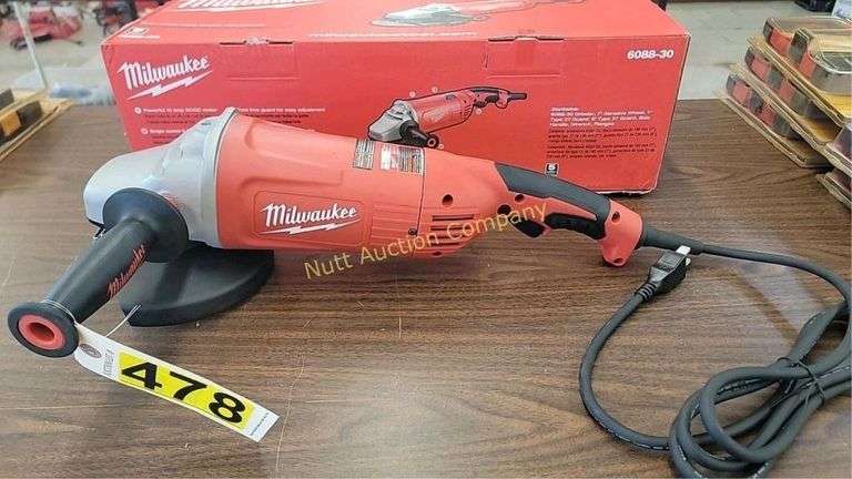 Milwaukee 6088-30 Large Angle Grinder, 7"/9", 15A, 120V, 6,000 RPM
