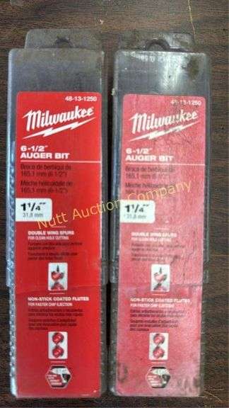 Milwaukee 48-13-1250 Auger Bits, Qty 2