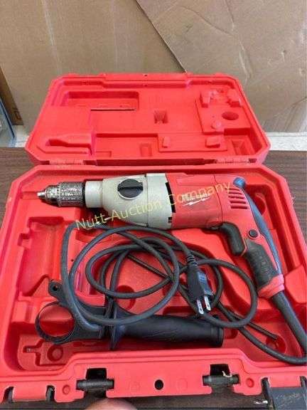 Milwaukee Hammer Drill 1/2" Chuck, Corded Electric, Carrying Case