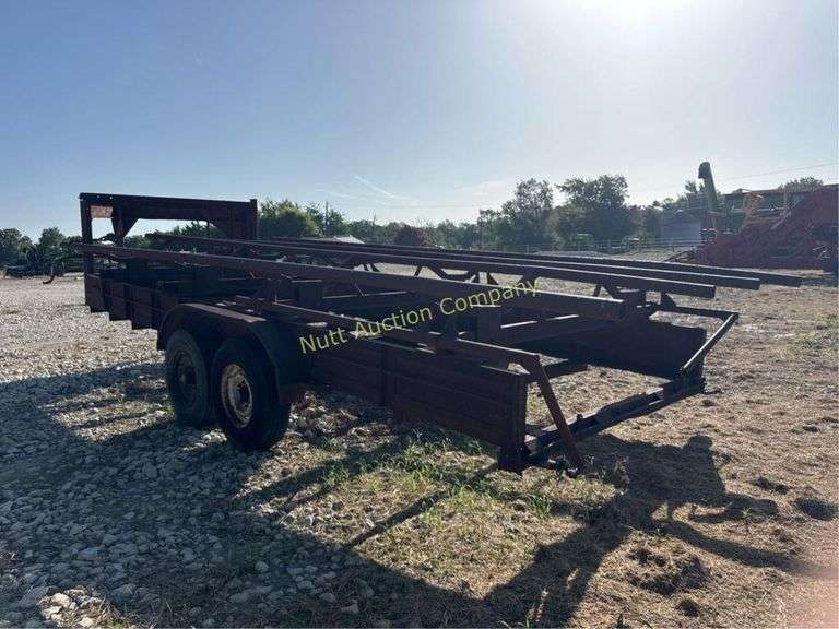 Gooseneck Hay Trailer, 32 ft Deck, 2 Axles, 10,000