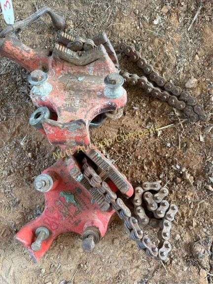 Ridgid BC-610 Chain Pipe Vises - Qty 2