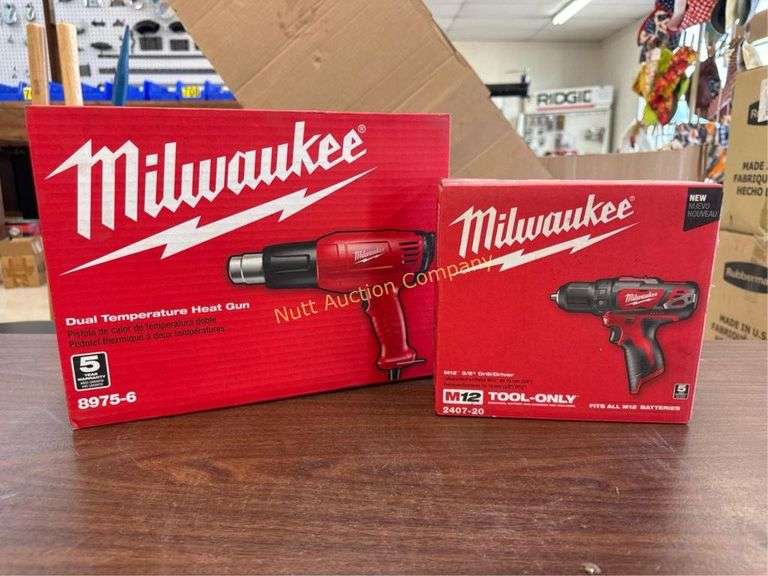 Milwaukee 3/8" Drill/Driver & Dual Temp Heat Gun - TOOL ONLY