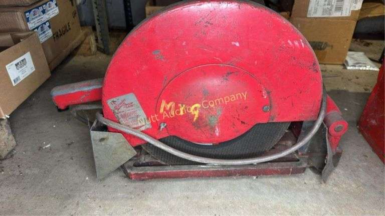 Milwaukee 6180-20 14-Inch Chop Saw, Electric, 120V, 15A, 3,900 RPM worked at time of testing.