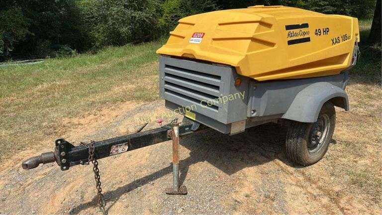 Atlas Copco XAS 185 KD7 Portable Air Compressor, PER OWNER - ONLY 90 HOURS