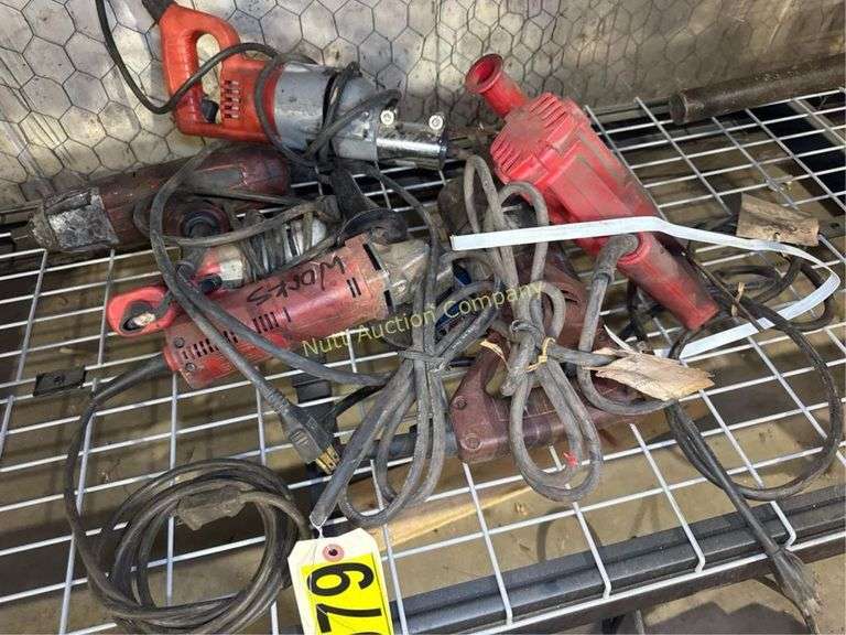 Milwaukee Electric Drills and Angle Grinder, Corded, USED