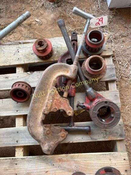 Ridgid Pipe Cutter & Hand Threaders with Dies