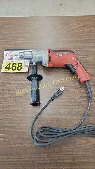 Milwaukee 0300-20 1/2" Heavy Duty Drill, 120V, 0-850 RPM, Electric Corded