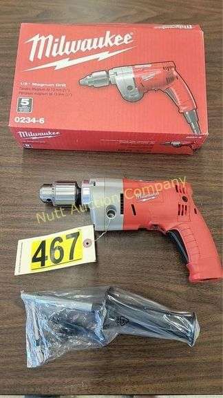 Milwaukee 0234-6 1/2" Magnum Drill, 120V, 5.5A, 850 RPM, Side Handle