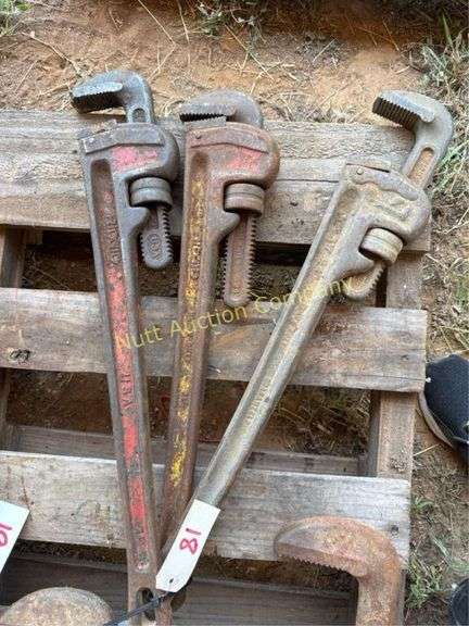 RIDGID Heavy Duty Pipe Wrenches 24" - Qty 3
