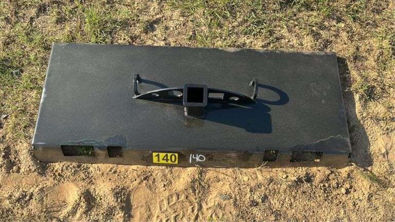 Quick Attach Weld Plate with Receiver and Chain Loops