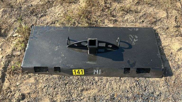 Quick Attach Weld Plate With Receiver and Chain Loops