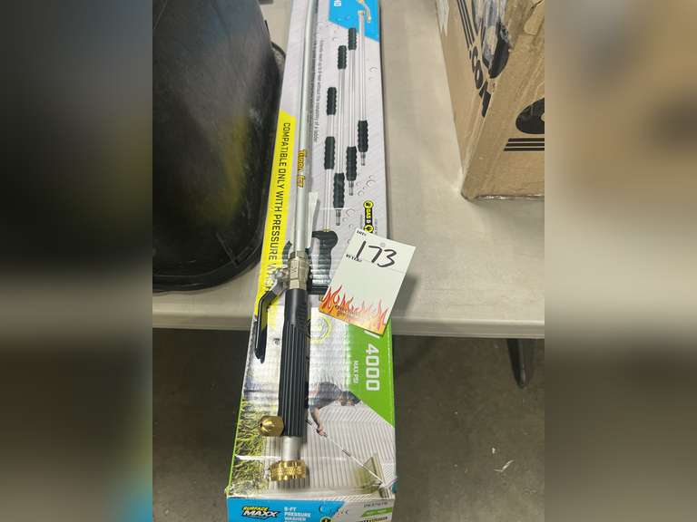 Surface Maxx 9ft Pressure Washer Extension Wand; Turbo Jet Pressure
