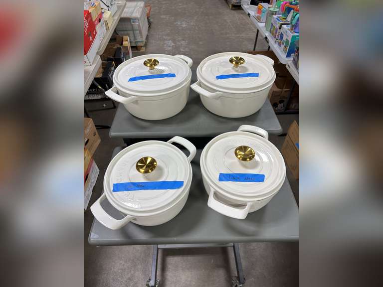 2) Tramontina Enamled Cast Iron Dutch Ovens **New/Like New/Loose**