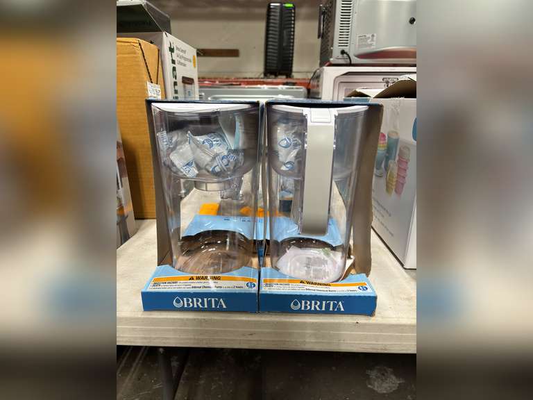 2) Brita Filtering Water Pitcher with Extra Filters **New/Like New/Complete**