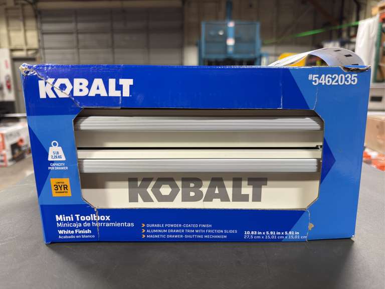 Kobalt White Mini Tool Box - White