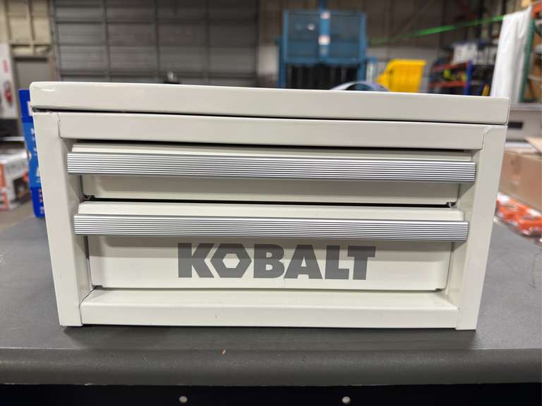 Kobalt White Mini Tool Box - White